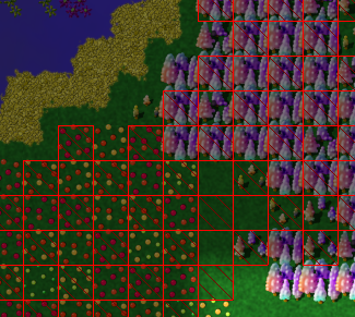 Mark where you want to harvest